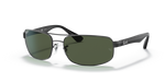 Ray-Ban RB3445 - Gunmetal/Dark Green