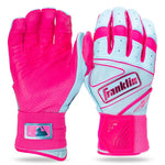 Powerstrap® Infinite Batting Gloves - Pink/Carolina Blue