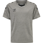 HMLCORE XK Poly Jersey S/S Kids - Grey Melange