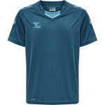 HMLCORE XK Poly Jersey S/S Kids - Blue Corral