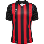 HMLCORE XK Striped Jersey S/S - Black/True Red