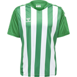 HMLCORE XK Striped Jersey S/S - Jelly Bean/White