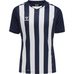 HMLCORE XK Striped Jersey S/S - Marine/White