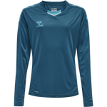 HMLCORE XK Poly Jersey L/S Kids - Blue Corral