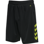 HMLCORE XK Poly Shorts - Black/Lime Popsicle