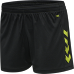 HMLCORE XK Poly Shorts Woman - Black/ Lime Popsicle