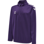 HMLCORE XK Half Zip Poly Sweat Kids - Acai/ White