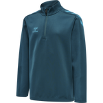 HMLCORE XK Half Zip Poly Sweat Kids - Coral Blue