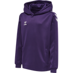 HMLCORE XK Poly Kids Sweat Hoodie - Acai/ White