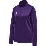 HMLCORE XK Half Zip Poly Sweat Woman - Acai/ White