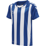 HMLCORE XK Striped Jersey S/S Kids - TrueBlue/White