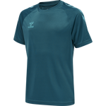 HMLCORE XK Core Poly T-Shirt S/S Kids - Blue Coral