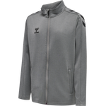 HMLCORE XK Poly Zip Sweat Kids - GREY MELANGE
