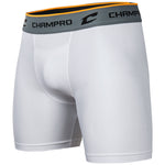 Compression Boxer Short with Cup - White