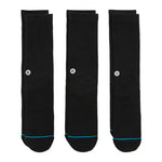 Stance ICON Crew Socks-3 Pack (Black)