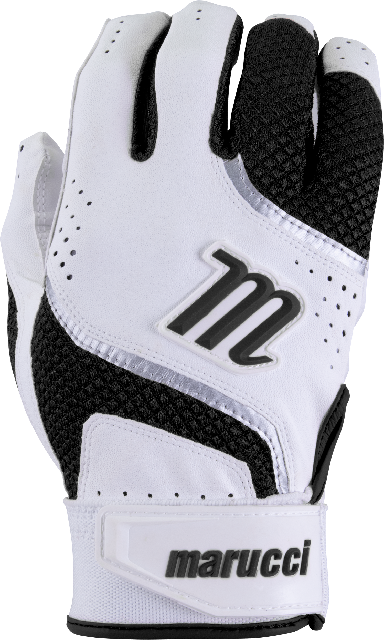 Youth Code Batting Glove - White/Black
