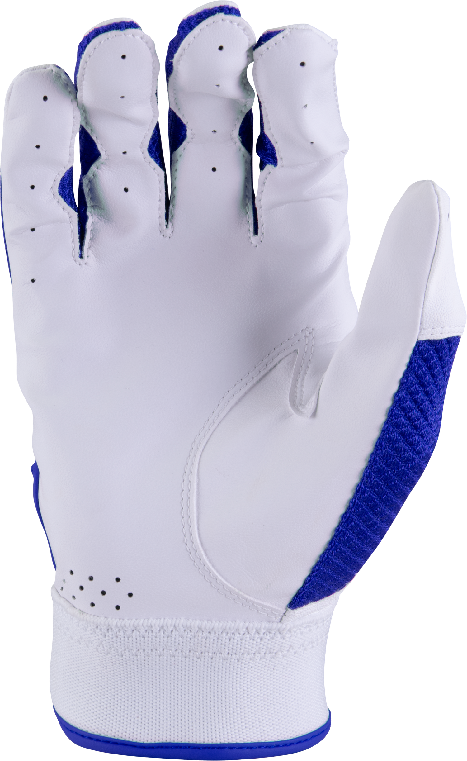 Youth Code Batting Glove - White/Royal