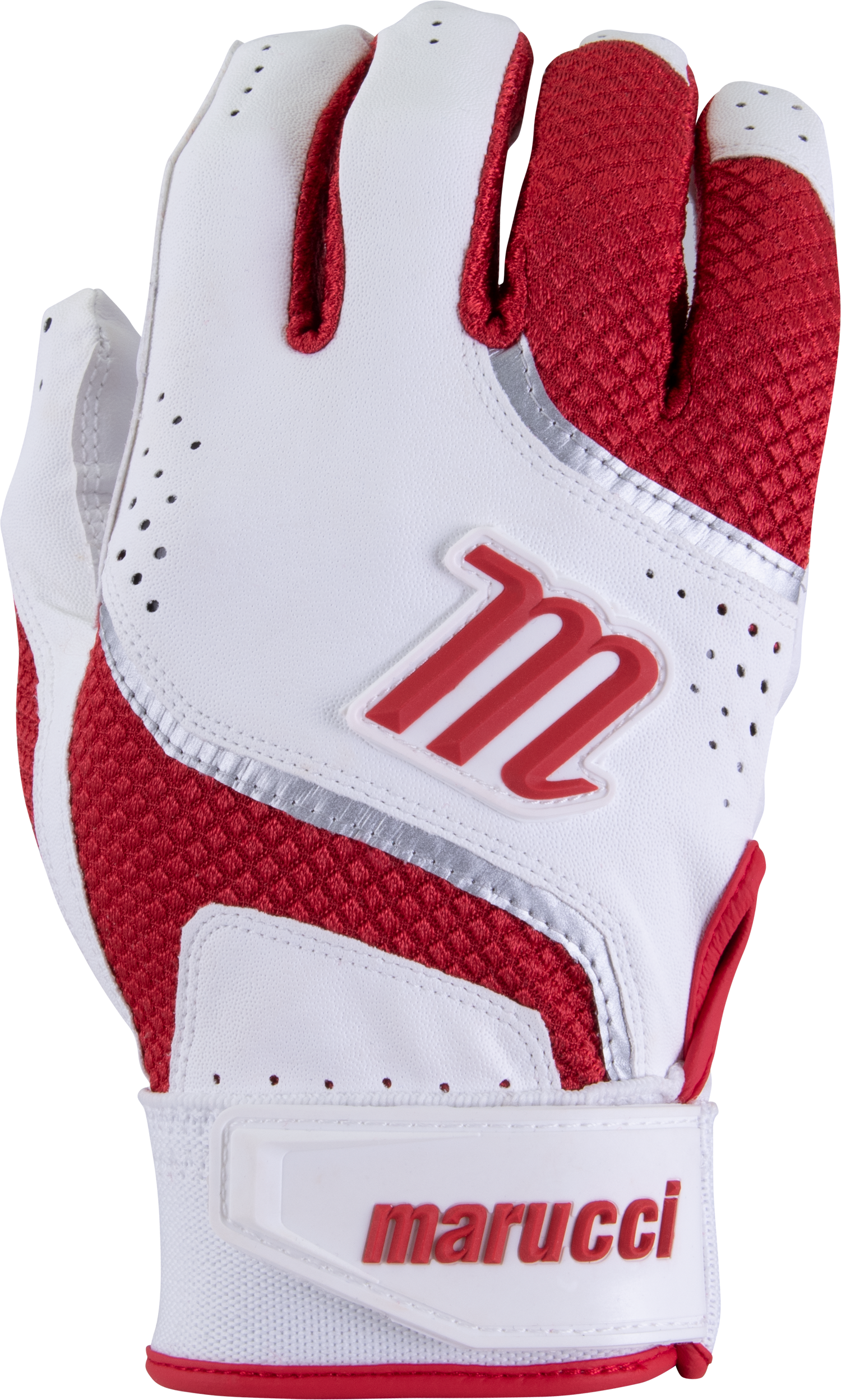 Youth Code Batting Glove - White/Red