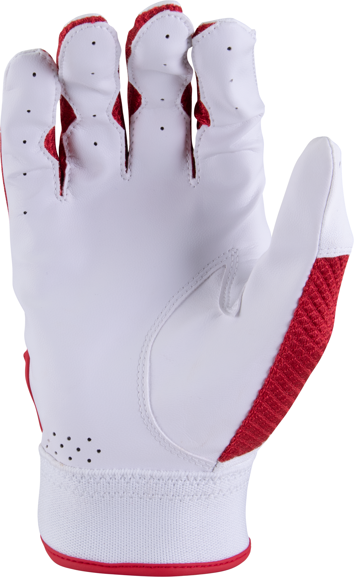 Youth Code Batting Glove - White/Red