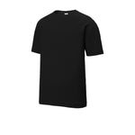 Sport-Tek ® PosiCharge® Tri-Blend Wicking Raglan Tee (Black Triad Solid)