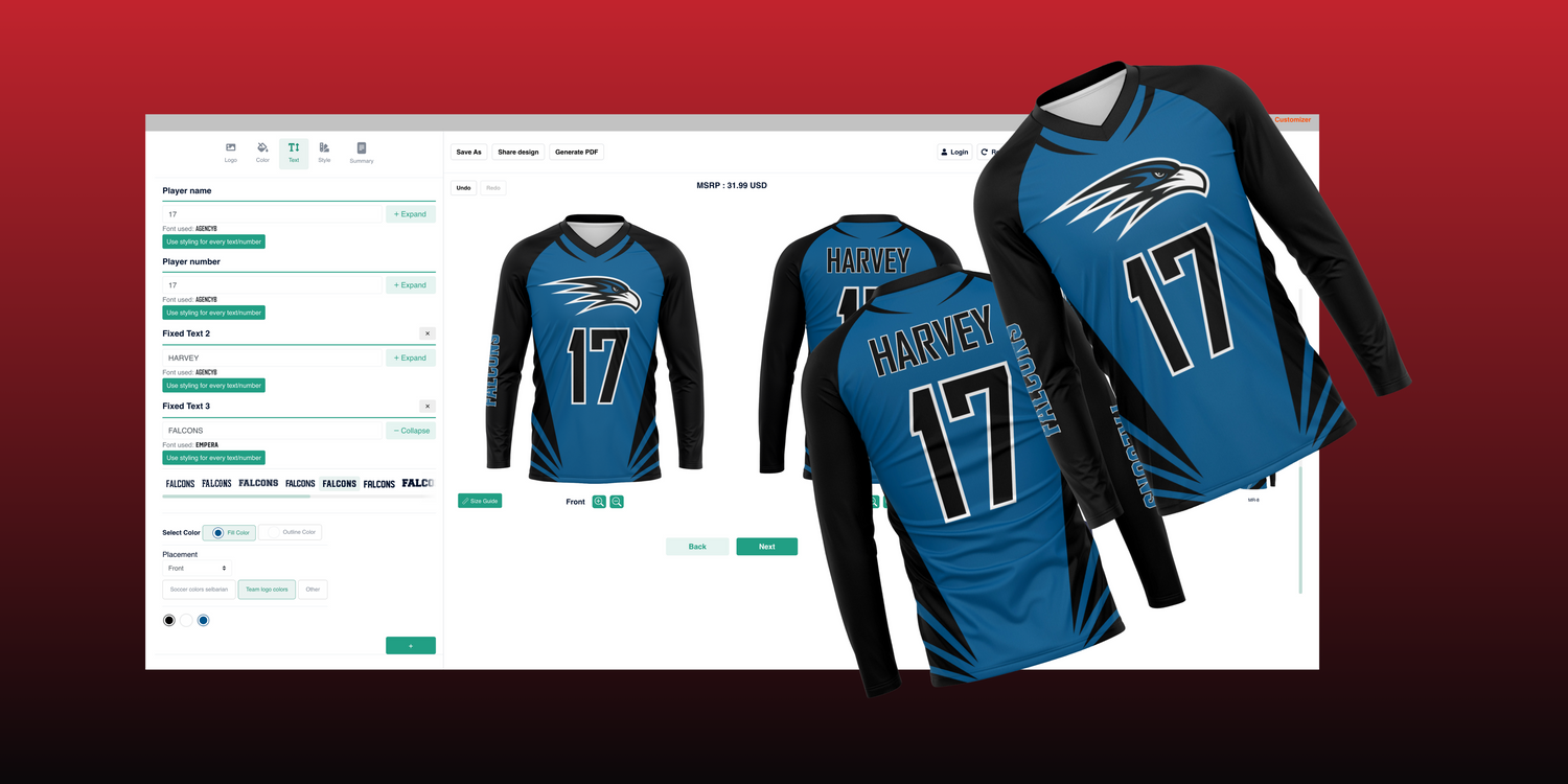 Click to Build Custom Volleyball Uniforms - Unleash your team's identity on the court with TCA Team's intuitive customization tool. Design and personalize top-quality volleyball gear for a standout presence. Elevate your game with our easy-to-use builder.