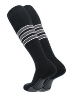 Elite Performance Baseball Socks Dugout Pattern D - (Black-White-Grey)