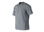 NB Mens Short Sleeve Batting Jacket - Gunmetal