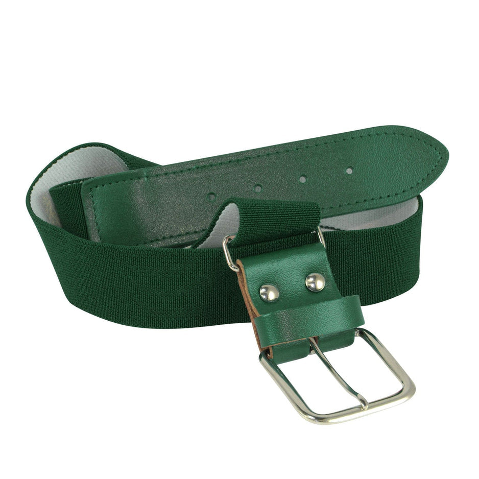 Baseball and Softball Elastic Belt - Dark Green