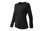 NB Womens Long Sleeve Tech Tee - Team Black