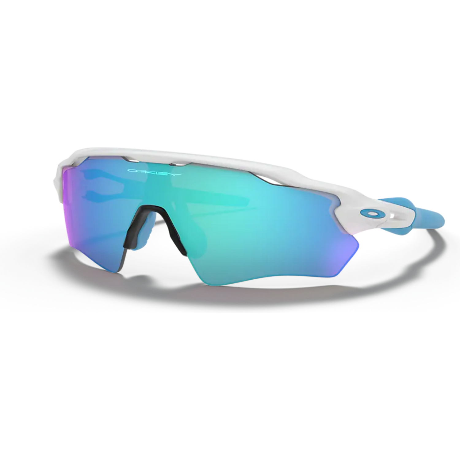 Radar EV XS Path (Youth Fit) Polished White / Prizm Sapphire