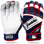 Powerstrap Batting Gloves - White/Navy/Red