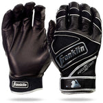 Powerstrap Chrome Batting Gloves - Black