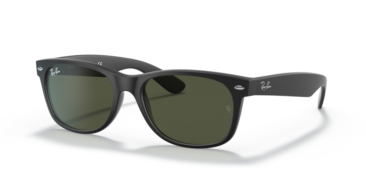 New Wayfarer - Rubber Black / G-15 Green