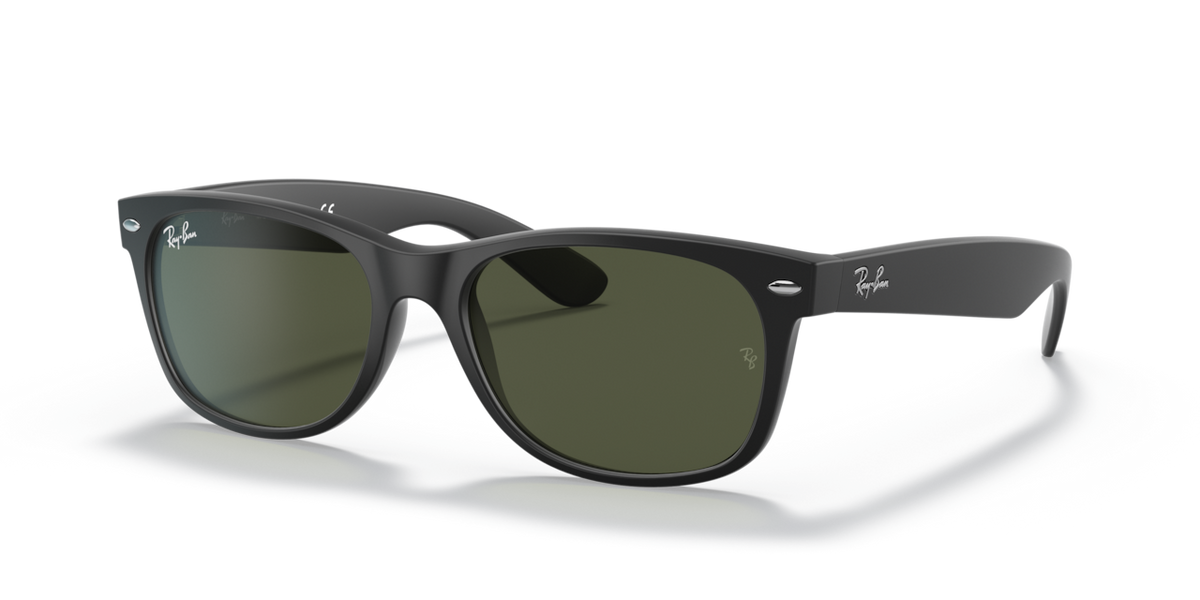 New Wayfarer - Rubber Black / G-15 Green