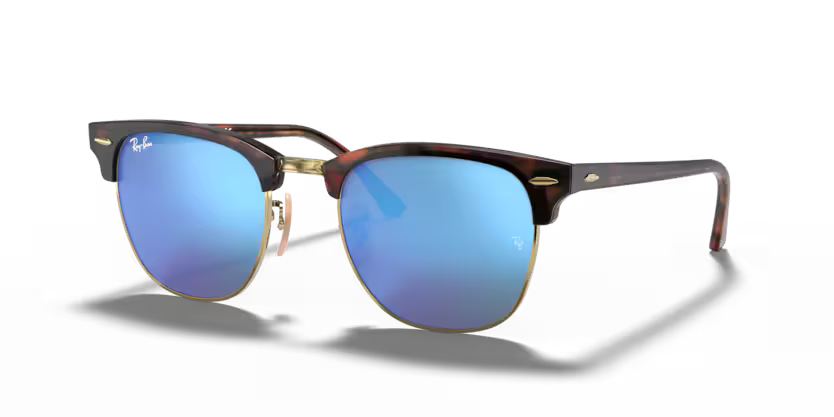 Clubmaster - Sand Havana on Arista / Grey Mirror Blue