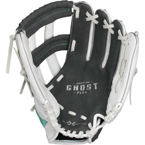 Easton Ghost Flex Youth Series 11-Inch Softball Glove - Grey/White/Mint