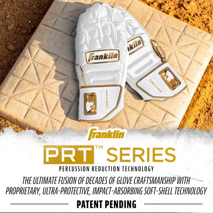 CFX PRT Protective Batting Gloves White/Gold