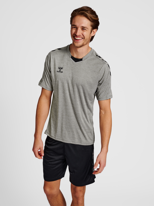 SHORT-SLEEVED SPORTS JERSEY - Grey Melange