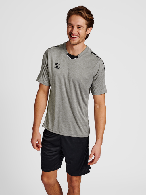 Short-Sleeved Sport Jersey - Grey Melange