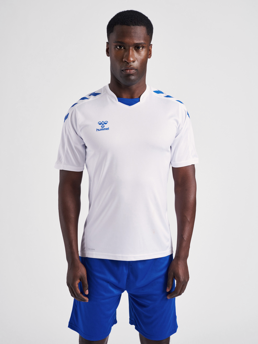 Short-Sleeved Sport Jersey - White/True Blue