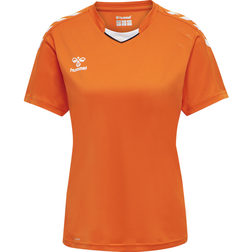 HMLCORE XK Poly Jersey S/S Woman - Orange Tiger