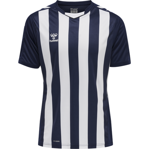 HMLCORE XK Striped Jersey S/S - Marine/White