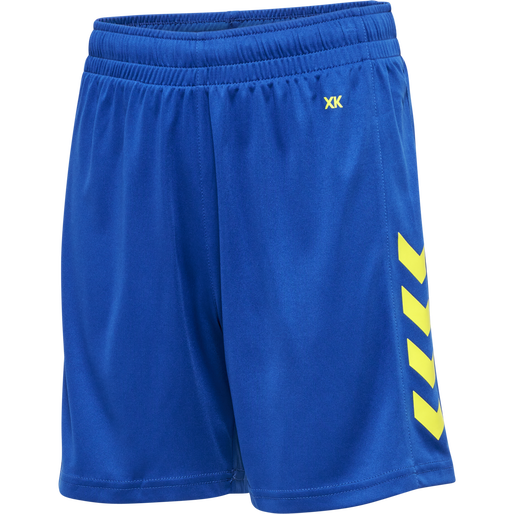 HMLCORE XK POLY SHORTS KIDS -True Blue/ Blazing Yellow