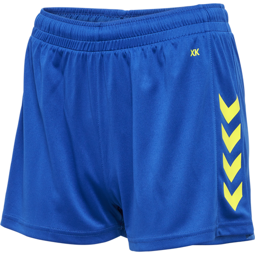 HMLCORE XK Poly Shorts Woman - True Blue/Sports Yellow