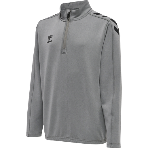 HMLCORE XK HALF ZIP POLY SWEAT KIDS - Grey melange