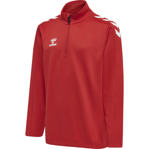 HMLCORE XK Half Zip Poly Sweat Kids - True Red