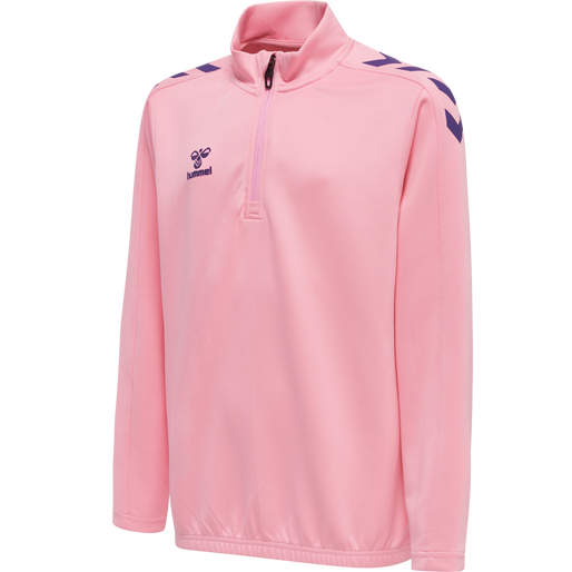 HMLCORE XK HALF ZIP POLY SWEAT KIDS - Cotton Candy