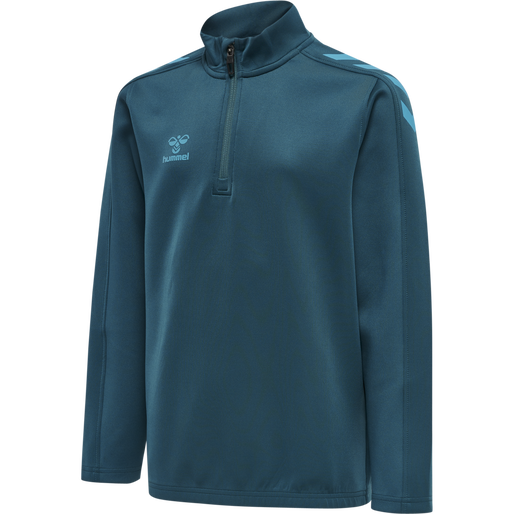 HMLCORE XK Half Zip Poly Sweat Kids - Coral Blue