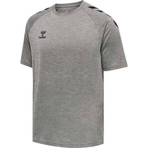 HMLCORE XK Core Poly T-Shirt S/S - Grey Melange