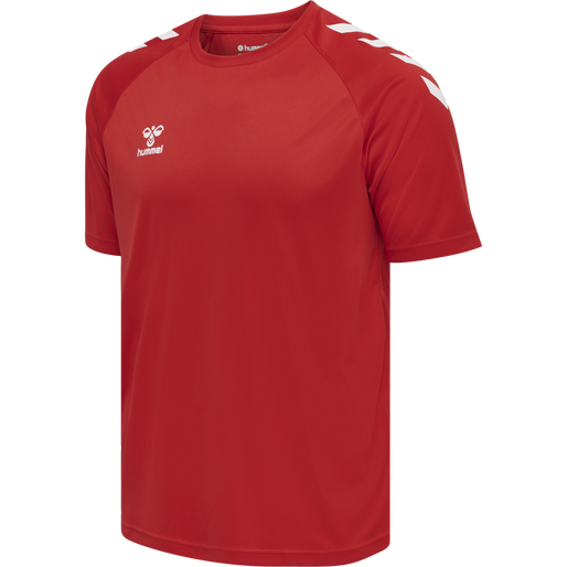 HMLCORE XK Core Poly T-Shirt S/S - True Red